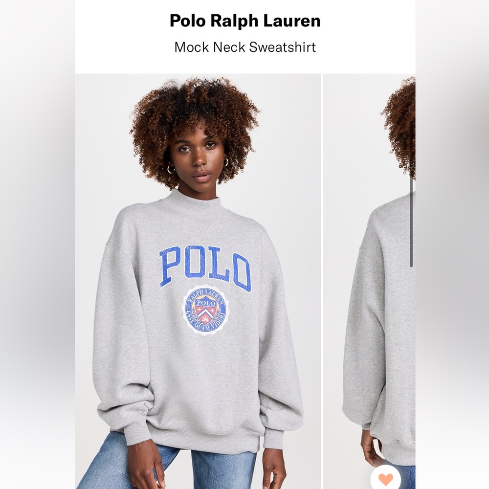 Ralph Lauren Mock Neck Sweatshirt